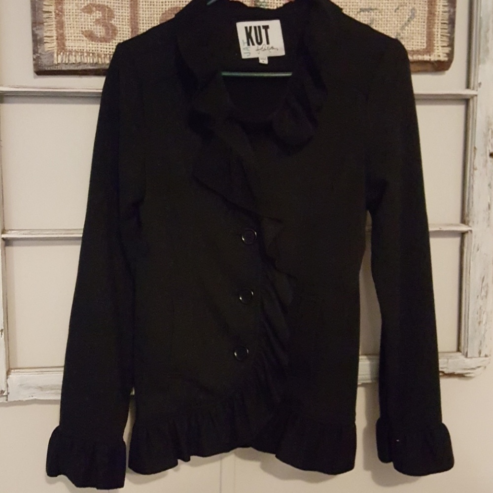 KUT flaired button jacket
